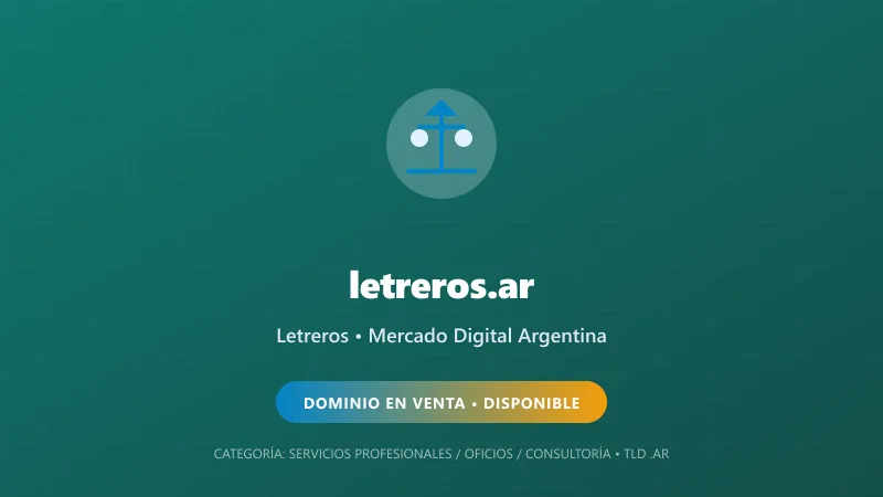 Identidad gráfica y activo digital para Letreros en Argentina